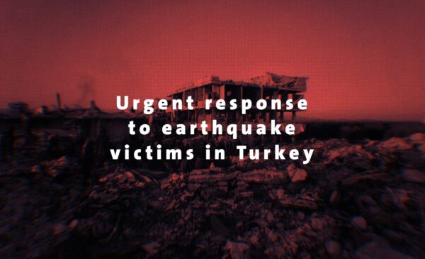 Urgent response in the areas of Hatay for those affected by the earthquake in Turkey